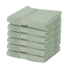 Splash Zero Twist 100% Ring Spun Cotton Face Washcloth Set – Reversible, 550 GSM, Soft, Lightweight, Highly Absorbent Towels for Bathroom - 1 of 4