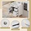 Mshliw 30 Inch Modern Bathroom Vanity with Sink, Storage Cabinet with 2 Drawers, Tip-Out Drawer and Soft Close Door, Resin Basin - 4 of 4