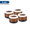 Unique Bargains Adjustable Anti-Slip Chair Table Round Furniture Risers 4 Set - 3 of 4