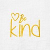 Dalix Be Kind Embroidered Cotton Relaxed Fit Short Sleeve Crewneck Tee Shirt Women - 4 of 4
