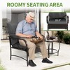 HOMEFUN 3 Pieces Patio Set Outdoor Wicker Furniture Sets Modern Rattan Chair Conversation Sets with Coffee Table - 2 of 4