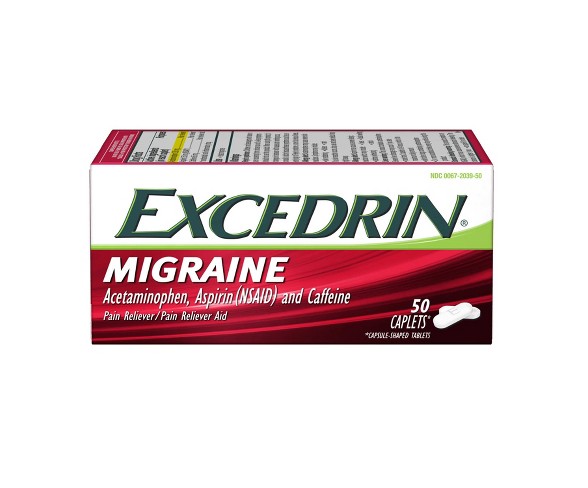 Excedrin Migraine Pain Reliever Cets - /Aspirin (NSAID) - 50ct