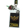 The Legend of Zelda Lanyard with 3D Rubber Shield Keychain and Clear ID Holder - 2 of 3