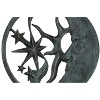 SPI Home Moon and Star Wall Plaque – 26.5" Round Cast Aluminum Celestial Art with Verdigris Finish for Indoor or Outdoor Wall Decor - 3 of 3