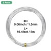 Unique Bargains Aluminum Flexible Anti-rust Bonsai Training Wire 2 Rolls - 2 of 3