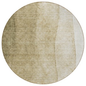 Taupe Beige And Ivory Ombre Washable Indoor Outdoor Area Rug - 1 of 4