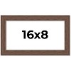 PosterPalooza | 16x8 Wide Barnwood Picture Frame, UV Acrylic, 6 Finishes - Grey, Brown, White, and Black - 2 of 4