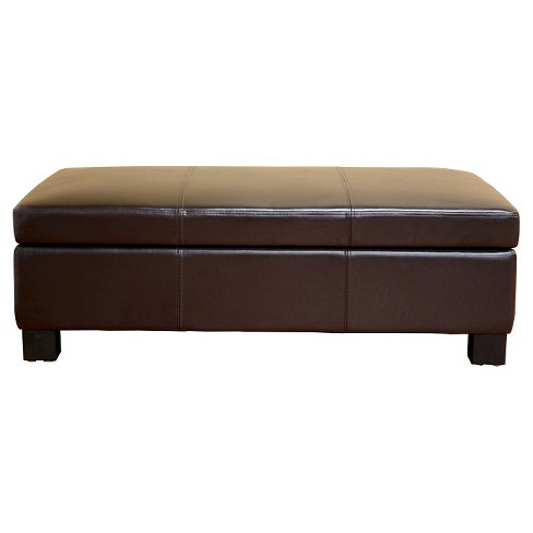 Brown 2024 ottoman leather