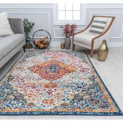 Rugs America Harper Abstract Vintage Area Rug