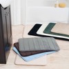 2pc Memory Foam Striped Bath Mat Set Blue - Yorkshire Home: Microfiber, Machine Washable, Quick Dry - 2 of 4