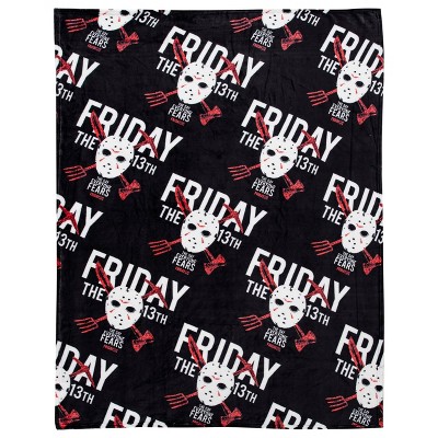 Warner Bros. Friday the 13th Friday Fears Silk Touch Throw Blanket 50 x 70 Inches