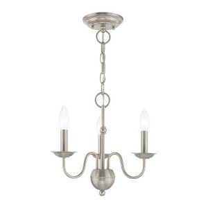Livex Lighting Windsor 3 - Light Chandelier in  Brushed Nickel - 1 of 2