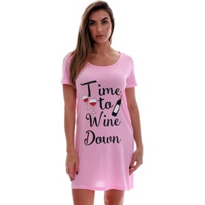Just Love Sleep Dress for Women - Sleeping Dorm Shirt - Ladies Nightshirt - Nightgown Sleepwear - 1 of 3