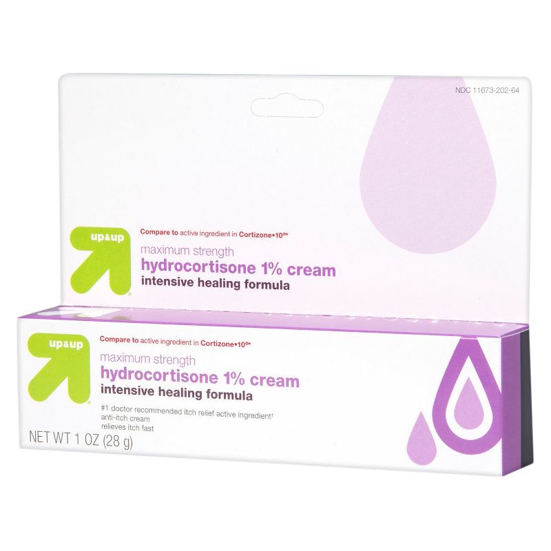 Anti-Itch 1% Hydrocortisone Maximum Strength Intensive Healing Cream - 1oz - up &#38; up&#8482;, 5 of 6