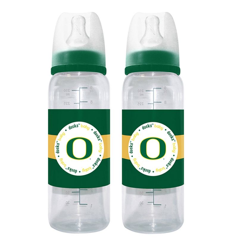 BabyFanatic Officially Licensed NCAA Oregon Ducks 9oz Infant Baby Bottle 2 Pack, 1 of 4