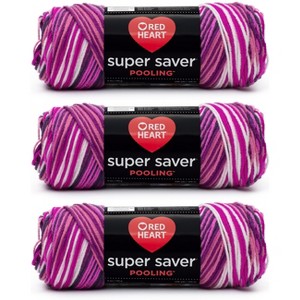 Red Heart Super Saver Pooling Yarn 24 Pack-Berry - 1 of 3