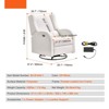 Electronic Power Recliner and Swivel Glider, 250 lbs Weight Capacity Swivel Glider Recliner Chair with USB Port - 3 of 4