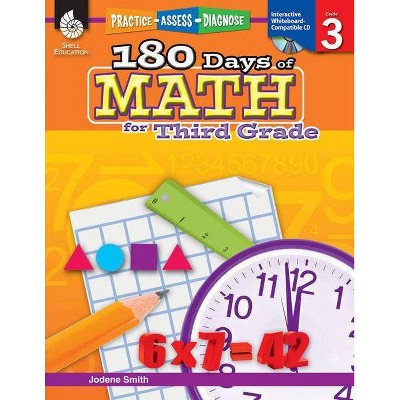 180 Days of Math for Third Grade - (Practice, Assess, Diagnose) by  Jodene Lynn Smith (Paperback)