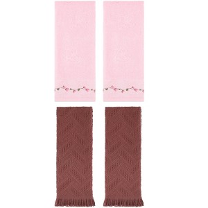 REGALWOVEN 4 Pcs Soft Absorbent Bathroom Hand Towel for Home Decor 13" x 29" - 1 of 4