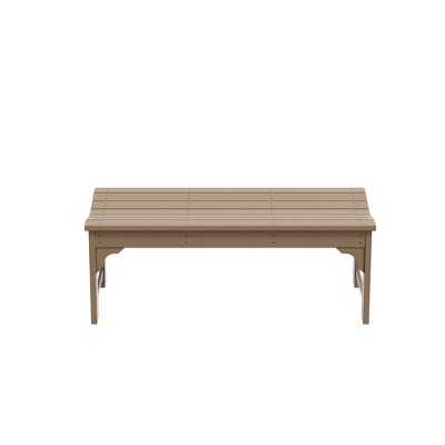 WestinTrends  Backless All-Weather Outdoor Bench for Patio Garden