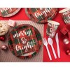 Juvale 100 Pack Christmas Paper Napkins, Merry & Bright Plaid Design Design Holiday Party Supplies, 6.5 x 6.5 Inches - 2 of 4