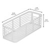 Metal Pantry Basket with Handles - Set of 2 - Matte White - 3 of 4