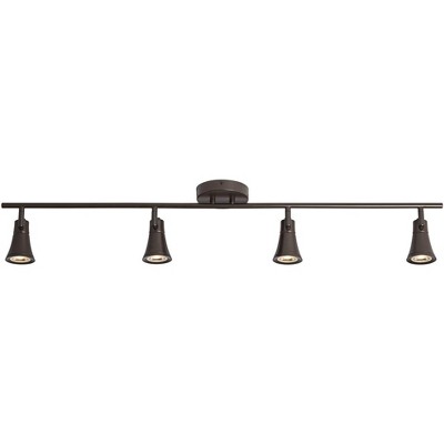 Bronze 40" LED Ceiling Track Light Fixture with Dimmable GU10 Bulbs