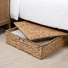 happimess Holden 30" Classic Costal Hand-Woven Hyacinth Wicker Under Bed Storage Basket with Lid - 2 of 4