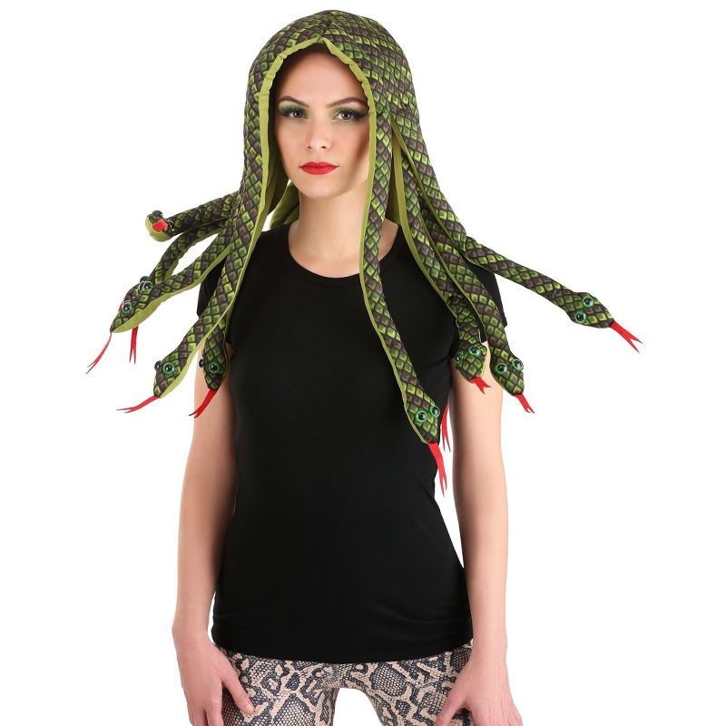 HalloweenCostumes.com  Women  Medusa Snake Adult Wig, Green, 1 of 5