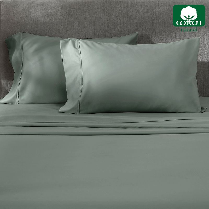 400 Thread Count Pillowcases, 100% Cotton Sateen, Soft & Cooling by California Design Den, 3 of 10