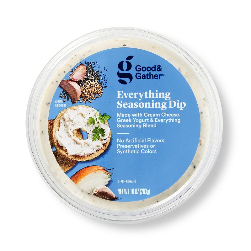 Everything Seasoning Dip with Greek Yogurt - 10oz - Good &#38; Gather&#8482;, 1 of 7