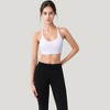 Anna-Kaci Active Women's Strappy Back Sports Bra with Scoop Neck and Fashion Crisscross Detailing - 4 of 4