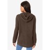 Roaman's Women's Plus Size Classic Length Waffle Zip Hoodie - 3 of 4