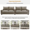 KWPZQEB 133" Modern Sofa Couch, 4-Seater Couch W/Deep Seat and Wide Armrest, Side Pockets, USB Port, Hidden Storage Arms for Living Room, Office - 3 of 4