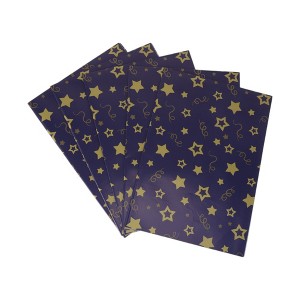 Unique Bargains Gift Wrap Paper Glossy Coated Paper 27.56 x 19.69" 5 Pcs - 1 of 4