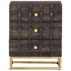 vidaXL Bed Cabinet Black 15.7"x11.8"x19.7" Solid Mango Wood - 2 of 4