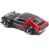 Skyline KPGC110 "Kenmeri" RHD (Right Hand Drive) "ADVAN" Black and Red 1/64 Diecast Model Car by Pop Race - 4 of 4