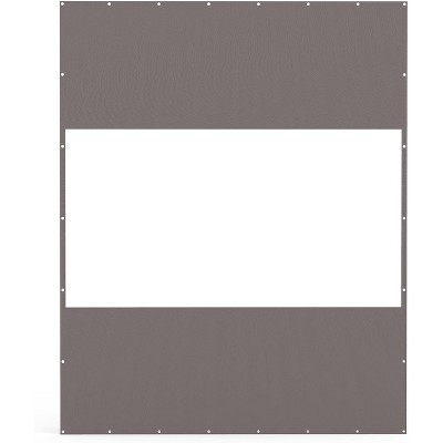 DOMETOUR Heavy Duty Outdoor Clear Waterproof PVC Curtain, Weather Resistant & Tearproof for Patios, Gazebos, Pergolas, 10'H x 8'W, Gray