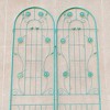ACEPANO 40 in. W 2-Piece Outdoor Rust-Proof Metal Garden Trellis for Climbing Plants-Green - 4 of 4