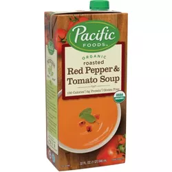 Pacific Foods Organic Gluten Free Roasted Red Pepper & Tomato Soup - 32oz