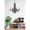 VYNXARIA 6 - Light Antique Black Metal Ceiling Lights, Hanging Chandelier with Adjustable Chain for Home & Office - 4 of 4