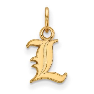 Black Bow Jewelry 10k Yellow Gold Louisville Cardinals NCAA Extra Small Pendant - 1 of 3