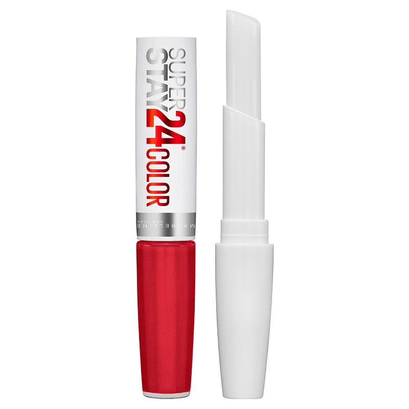 MaybellineSuper Stay 24 2-Step Liquid Lipstick Makeup - Eternal Cherry - 0.14 fl oz: Moisturizing, No-Transfer, Bright Tones, 3 of 6
