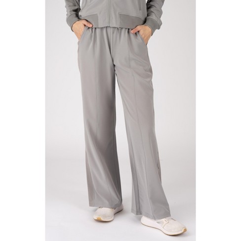 90 Degree By Reflex Women Citylite Eleanor Wide Leg Pants With Side Slits -  Frost Gray - Small : Target
