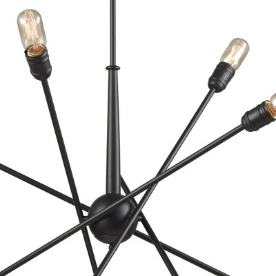 Delphine 33-Inch Oil Rubbed Bronze Starburst Chandelier