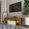 NicBex TV Stand Fashion Entertainment Center with LED Light Belt Modern Media Consolefor Living Room, Bedroom - 2 of 4