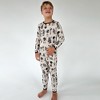 tiny knot co. Toddler Gender Neutral Buttery Soft Durable, Tagless Printed TENCEL Modal Pajama Set - 4 of 4