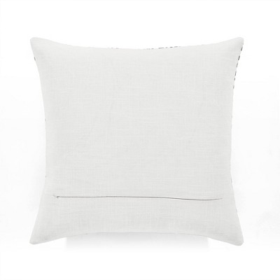 Navy Soft Cotton 20"x20" Geometric Print Throw Pillow Cover