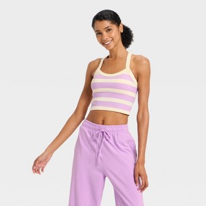 Women's Seamless Cropped Support Tank Top - JoyLab™ - 1 of 3