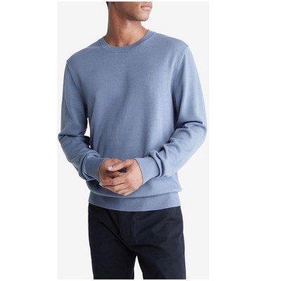 Calvin Klein Mens Monogram Logo Pullover Sweater